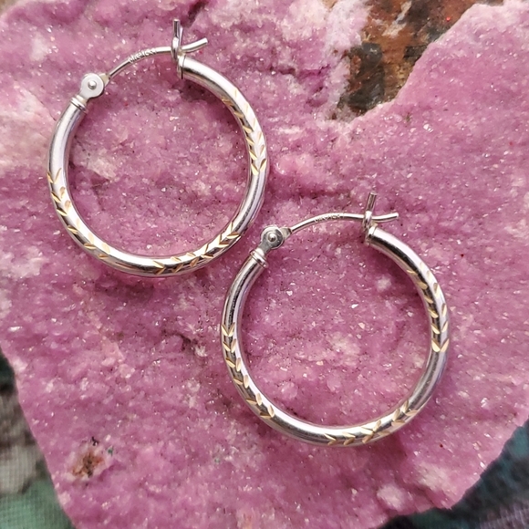 Jewelry - 14kt 2 tone hoops
